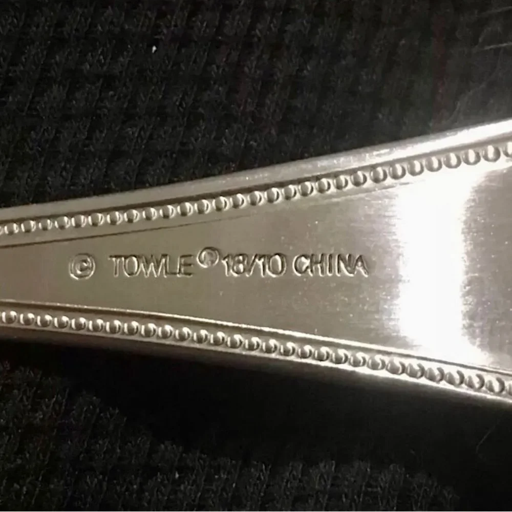 TOWLE Stainless Steel Beaded Antique Flatware